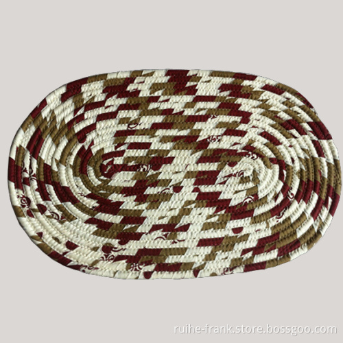 Coiled Fabric Rope Rug -a